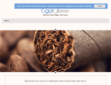 Tablet Screenshot of cigarsense.com